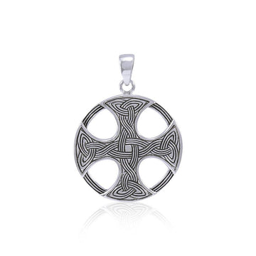 Celtic Knotwork Cross Silver Pendant TP475 - Jewelry